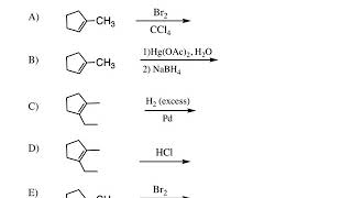 Alkene Reactions 1  Narrated Answer Key [upl. by Guy]