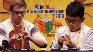 WCA World Championship 2019 3x3 Finals feat Philipp Weyer Sean Patrick Villanueva [upl. by Burrell815]