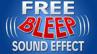 FREE quotCensor Beepquot Sound Effect [upl. by Llessur796]