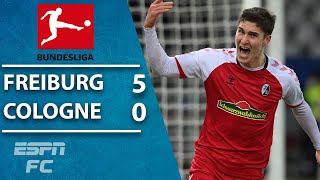 Freiburg on fire Cologne smashed 50 by rampant Freiburg  ESPN FC Bundesliga Highlights [upl. by Durning]