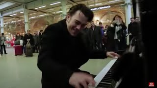 Henri Herbert Rocks The St Pancras Public Piano [upl. by Daren999]