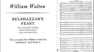 EPIC William Walton  Belshazzars FEAST full score  audio [upl. by Nahsaj484]