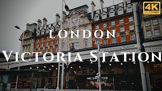 London Victoria Station Walk Through England 4K [upl. by Berkin]