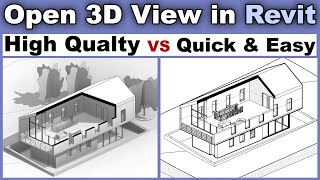 Open 3D View in Revit Tutorial [upl. by Mali703]