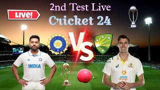 India 🇮🇳 Vs Australia 2nd test match Live Cricket 24 viratkohli cricket indiavsaustralia bumrah [upl. by Adnilab139]