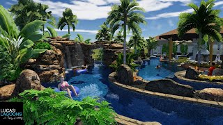 Lazy River Pool Design  Lucas Lagoons Design  We Design Insane Pools [upl. by Adnov]