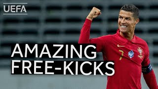 CRISTIANO RONALDO Best Freekicks [upl. by Eikcuhc518]