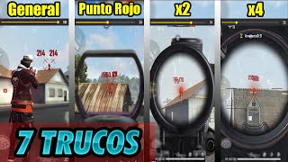 7 TECNICAS SECRETAS para CREAR Tu CONFIGURACION PERFECTA Para LEVANTAR MIRA en FREE FIRE 💯 [upl. by Parrie]