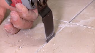 Regrouting A Bathroom Floor [upl. by Gildea490]