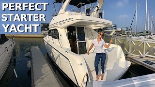 110000 2001 BAYLINER 3488 COMMAND BRIDGE EntryLevel Power Yacht Tour  Starter Liveaboard Boat [upl. by Winifield]