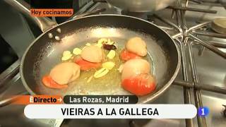 Receta de Vieiras a la gallega ED [upl. by Nitniuq902]