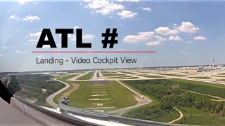 Landing at Atlanta  William B Hartsfield Intl Airport ATLKATL USA  Cockpit View [upl. by Adnawt]