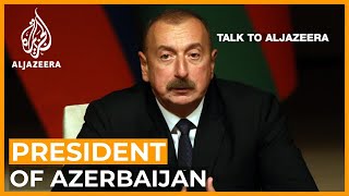 Ilham Aliyev Armenian government overestimated its global role  Talk to Al Jazeera [upl. by Millard]