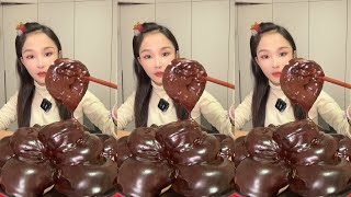 ASMR MUKBANG Nutella Bread food EATING SHOW [upl. by Fransen]