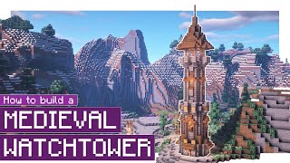 Minecraft How to Build a Medieval Watchtower 1 [upl. by Aggappera]