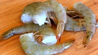 How To Peel And Devein Shrimp [upl. by Kinemod317]