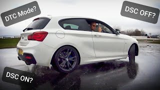 So you dont think you need Traction Control  Testing DSC on Goodwood Skid Pan  BMW M140i w LSD [upl. by Melcher]