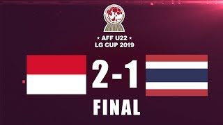 INDONESIA VS THAILAND  AFF U22 LG CUP2019  FINAL DAN SELEBRASI [upl. by Auburta]