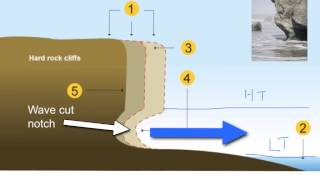 Cliffs and Wavecut platforms [upl. by Anohs]