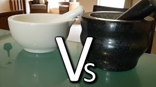 Granite Vs Porcelain Mortar and Pestle  Cole amp Mason Review [upl. by Ettelimay644]