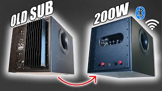 DIY 200W Active Subwoofer from Old Logitech Subwoofer [upl. by Siward]