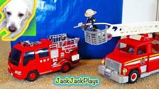 Fire Trucks SURPRISE Toy Unboxing  Review  JackJackPlays [upl. by Aelahs]