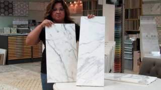 Marble Tiles Natural Stone vs Porcelain [upl. by Aikrahs]