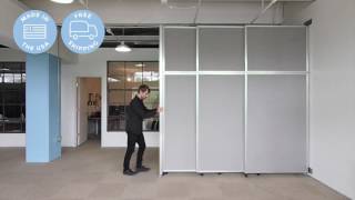 Versare Operable Wall Sliding Room Divider [upl. by Shanks]