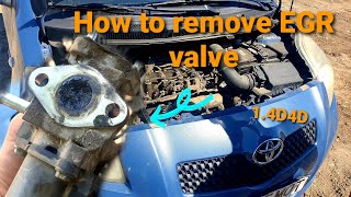 How to change EGR valve on TOYOTA Yaris [upl. by Enelyw]