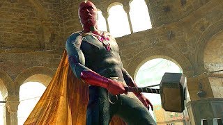 Vision Lifts Thors Hammer  Thor and Vision vs Ultron  Avengers Age of Ultron  Movie Clip HD [upl. by Calesta611]