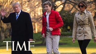 President Donald Trump’s Youngest Son Barron Is Officially A Teenager  TIME [upl. by Adnaluy397]