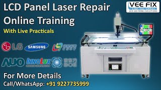 LCD Panel Repair Laser Training English  TV Panel Repair Laser Machine Training [upl. by Harihs]