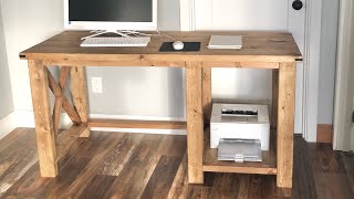 Rustic X Desk [upl. by Neirrad]