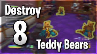 BEST WAY TO COMPLETE DAILY CHALLENGE Destroy 8 Teddy Bears  Fortnite STW [upl. by Brunhilde855]