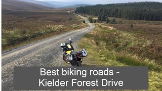 Best biking roads Northumberland  Kielder Forest Drive [upl. by Ainesell]