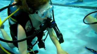 Girl Scouts Scuba  Blowing Bubbles Underwater [upl. by Hadlee]