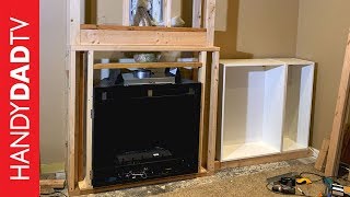 DIY Fireplace Installation  Framing and Final Connections [upl. by Ashjian483]