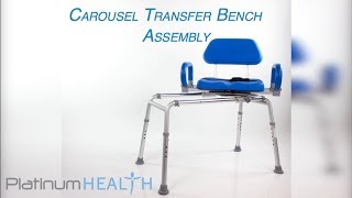 Platinum Health Carousel Premium Sliding Transfer Bench with Swivel Seat Assembly [upl. by Eirot]