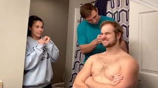 21 AND BALDING  GOING BALD FULL SEND HEAD SHAVE [upl. by Silohcin]