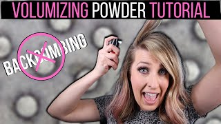 Volumizing Powder Tutorial  Add Volume Stop Backcombing Use Hair Volumizing Powder [upl. by Jeaz]