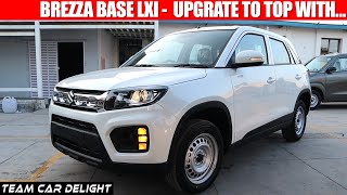 Brezza LXI 2021  Walkaround Review with On Road Price  Vitara Brezza 2021 Base Model [upl. by Carlo888]