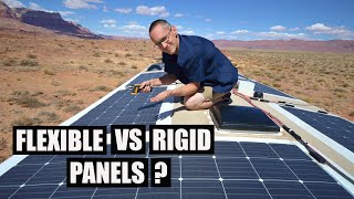 RV Solar Panel Review  Flexible vs Rigid Solar Panels [upl. by Luhem174]