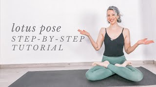 HOW TO DO PADMASANA  full lotus pose for beginners [upl. by Lashond]