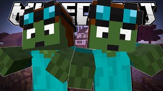 Minecraft  DANTDM ZOMBIES  Blocking Dead Minigame [upl. by Anitnuahs]