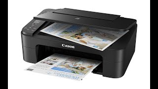 Canon PIXMA TS3350 Multifunction Wifi Printer Black  Test [upl. by Shama]