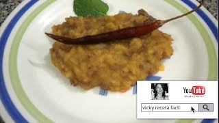 FRIJOLES REFRITOS CON CHORIZO  Vicky Receta Facil [upl. by Nnairrek]