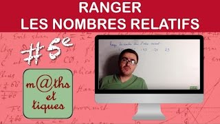 Ranger les nombres relatifs  Cinquième [upl. by Heffron]