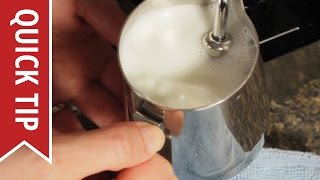 How to AutoFroth Milk for Lattes [upl. by Petronia]