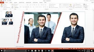 MS PowerPoint Tutorial how to cut out an image remove and delete background [upl. by Ingaberg600]