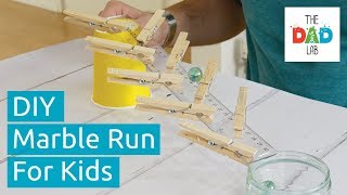 How To Make A Marble Run In 2 Minutes  DIY [upl. by Odirfliw]